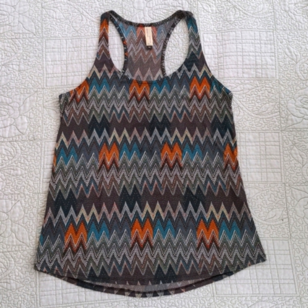🌼Charles Porter Boho Sleeveless Racerback Scoopneck Top, Size M